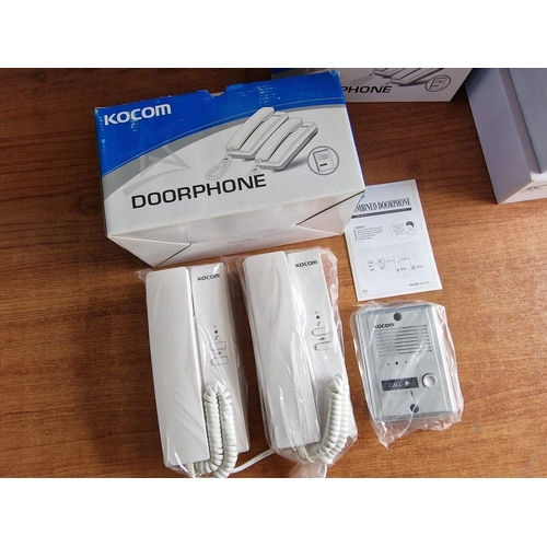 276 - KOCOM Door Intercom System / Phone Box Set; (Model: KDP-602AD), (Incl. 2 Audio Handset with 1 Outdoo... 