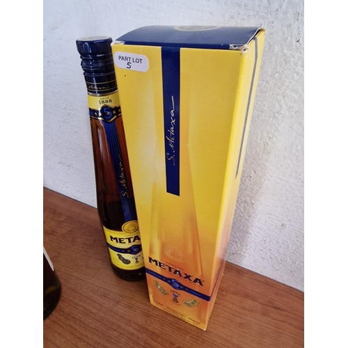 5 - Asbach Uralt German Brandy (1 Ltr, 38%), Together with Metaxa 5 Star, (75cl, 38%) in Original Box, (... 