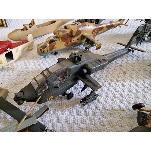 15 - Large Collection of Military Helicopter Models and Assorted Spare Parts (a/f), see multiple catalogu... 