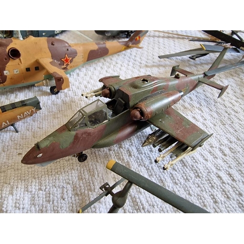 15 - Large Collection of Military Helicopter Models and Assorted Spare Parts (a/f), see multiple catalogu... 