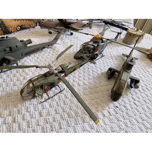 15 - Large Collection of Military Helicopter Models and Assorted Spare Parts (a/f), see multiple catalogu... 