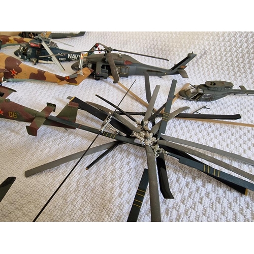 15 - Large Collection of Military Helicopter Models and Assorted Spare Parts (a/f), see multiple catalogu... 