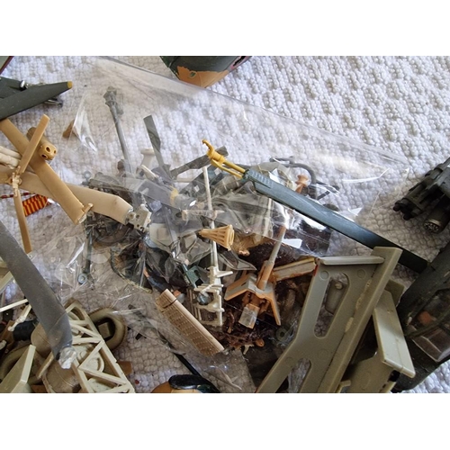 15 - Large Collection of Military Helicopter Models and Assorted Spare Parts (a/f), see multiple catalogu... 