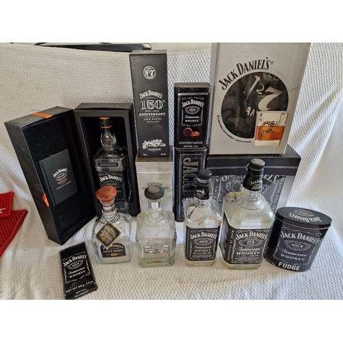 20 - Collection of Assorted Jack Daniel's Bottles, Boxes and Tins, * Empty *, Incl. Sinatra Select Box wi... 