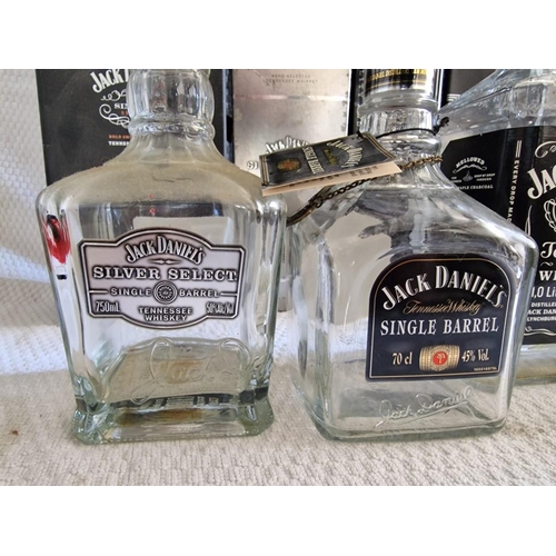 20 - Collection of Assorted Jack Daniel's Bottles, Boxes and Tins, * Empty *, Incl. Sinatra Select Box wi... 