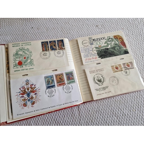 23 - Folder with Collection of Vintage Cyprus First Day Covers, (Approx. 56 Pieces)