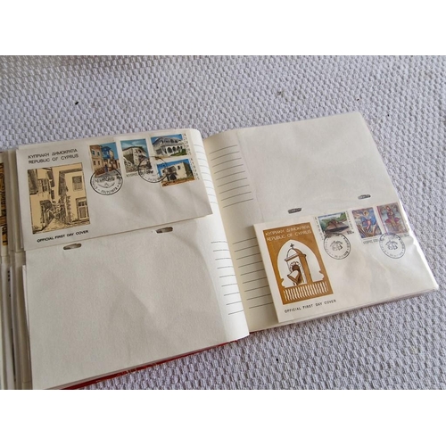 23 - Folder with Collection of Vintage Cyprus First Day Covers, (Approx. 56 Pieces)