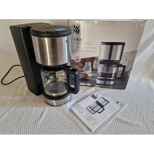 35 - WMF 'Stelio' Aroma Filter Coffee Maker with Glass Pot (up to 10 Cups), with Box & Manual