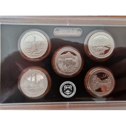 174 - 6 x USA United States Mint Proof Coin Sets; US Territories Quarters AND the Annual 4 or 5 Coin Set f... 