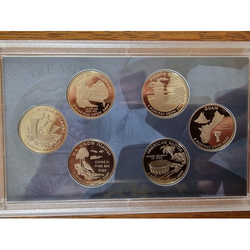 174 - 6 x USA United States Mint Proof Coin Sets; US Territories Quarters AND the Annual 4 or 5 Coin Set f... 