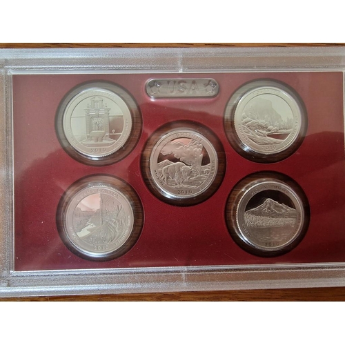 174 - 6 x USA United States Mint Proof Coin Sets; US Territories Quarters AND the Annual 4 or 5 Coin Set f... 