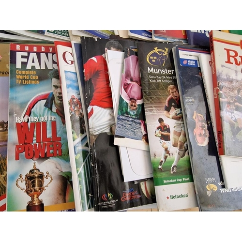 251 - Large Collection of Mostly England Rugby Related Books, Magazines, Match Programmes, etc (see multip... 