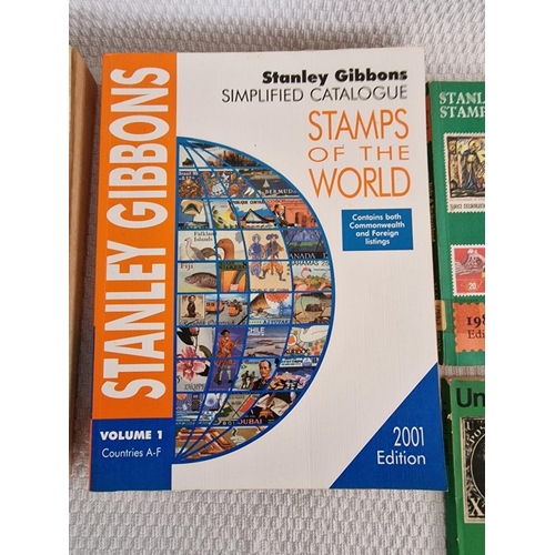 257 - Collection of Stamp Books; Stanley Gibbons 2001 'Stamps of the World', Volumes I and II, Together wi... 