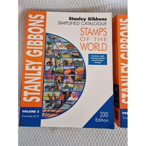 257 - Collection of Stamp Books; Stanley Gibbons 2001 'Stamps of the World', Volumes I and II, Together wi... 