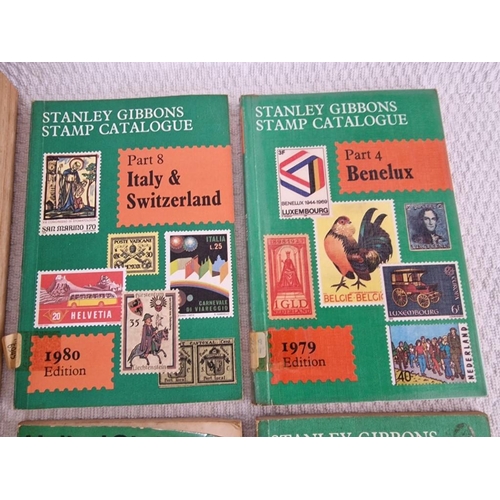 257 - Collection of Stamp Books; Stanley Gibbons 2001 'Stamps of the World', Volumes I and II, Together wi... 