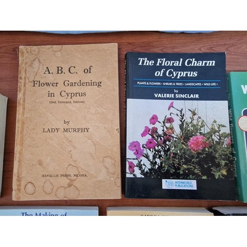 125 - Collection of Assorted Cyprus Books; Wild Flowers & Gardening, Traveller's Guide, Cyprus Kitchen, Jo... 