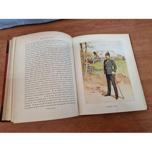 149 - 2 x Antique Hardback Books; Her Majesty's Army, Volume I and II, Circa 1890, by Walter Richards, Pub... 