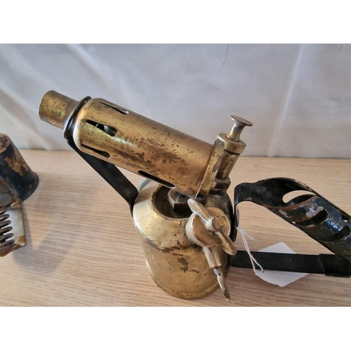 46 - 2 x Vintage Brass Blow Torches; 1 x Swedish and 1 x British, (2)