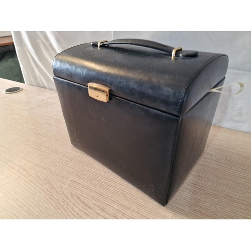 58 - Large Black Dressing Table Jewellery Case with Multiple Storage, Unused, (Approx. 26 x 18 x 22cm)