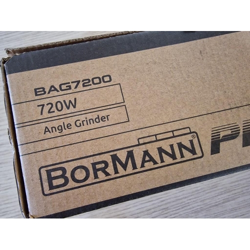 143 - Bormann Pro Angle Grinder, (Model: BAG7200), 720w, 125mm, Unused in Box