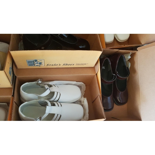 100 - 20 x Pairs of Various Kid's Shoes in Different Sizes, Style, Colour (Un-Used, Boxed)