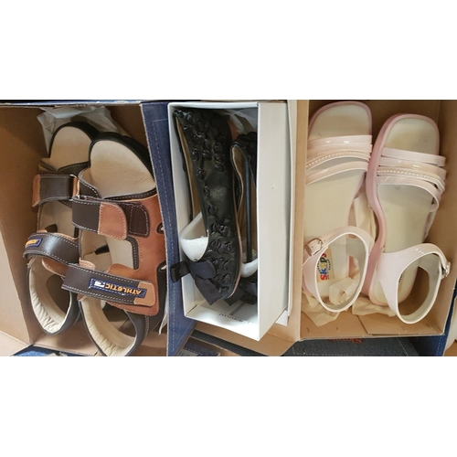 100 - 20 x Pairs of Various Kid's Shoes in Different Sizes, Style, Colour (Un-Used, Boxed)