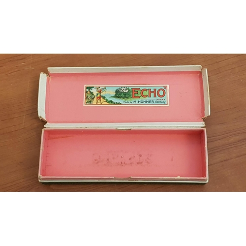 204 - The Echo Happ Vintage Harmonica in Original Box (Harmonic M. Hohner Made in Germany)