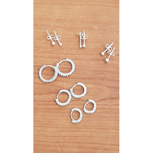 285 - 6 x Pair of .925 Silver Earrings