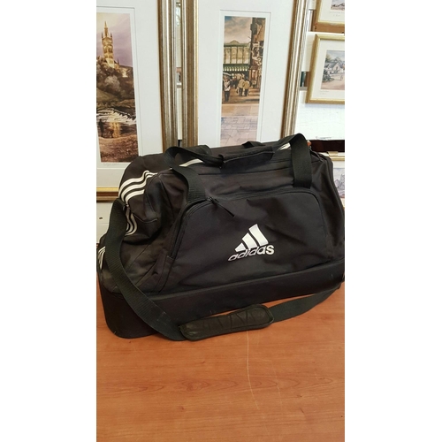 292 - Adidas Tiro Duffle Bag Bottom Comportment (Large), (Approx. 30 x 61 x 32cm) Black