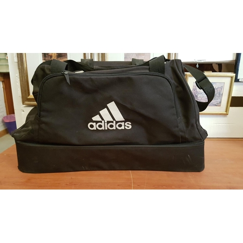 292 - Adidas Tiro Duffle Bag Bottom Comportment (Large), (Approx. 30 x 61 x 32cm) Black