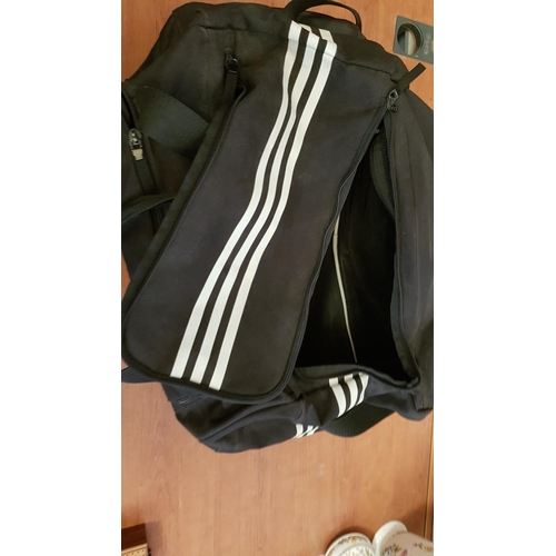 292 - Adidas Tiro Duffle Bag Bottom Comportment (Large), (Approx. 30 x 61 x 32cm) Black