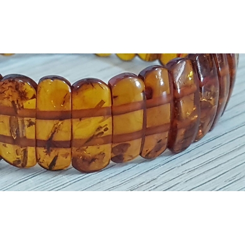 303 - Retro Style Amber (?) Bracelet