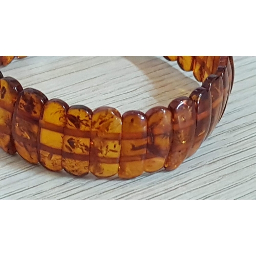 303 - Retro Style Amber (?) Bracelet