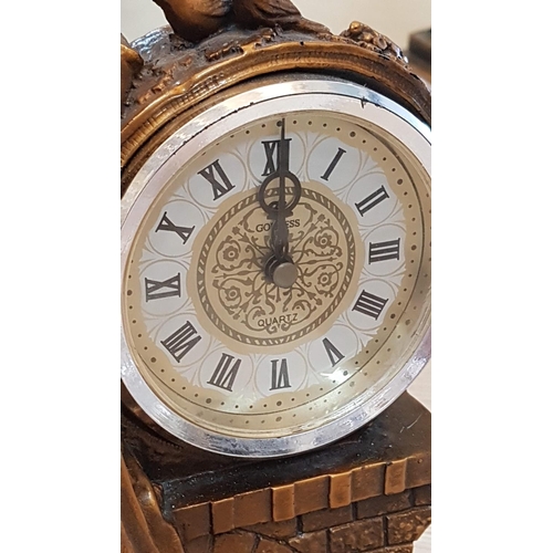 304 - Vintage European Style Desk / Table Clock 