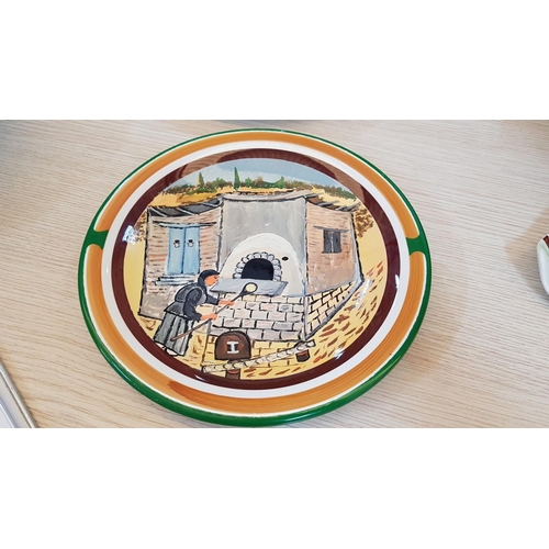 314 - 2 x Hand Made Decorative Plates of 