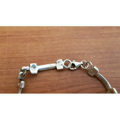 315 - .925 Silver Bracelet, Total Weight 15gr, L:19cm)