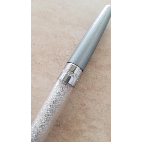 84 - Swarovski Pen with Silver and Clear Crystals (A/F)