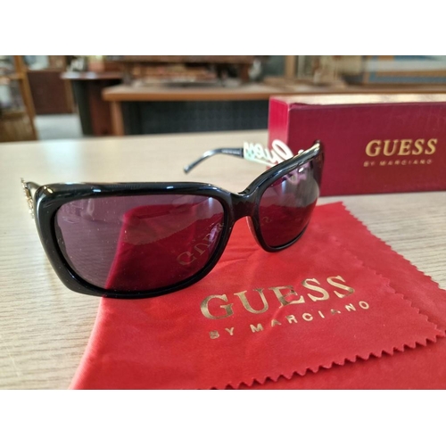 115 - Guess Sunglasses, by Marciano, (GU Holiday BLK-3), with Original Case and Red Lens Cloth
