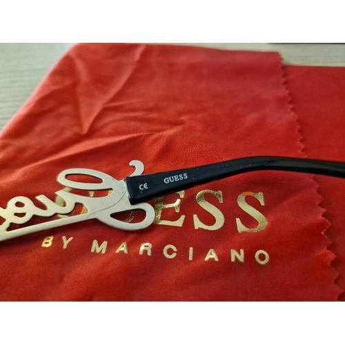 115 - Guess Sunglasses, by Marciano, (GU Holiday BLK-3), with Original Case and Red Lens Cloth