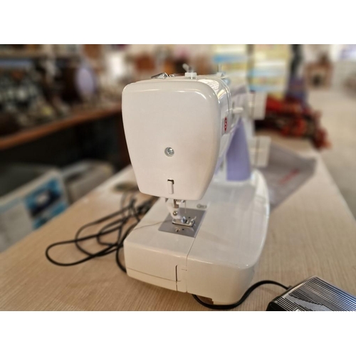 119 - Singer Electric Sewing Machine with Foot Pedal and Soft Cover, (Model: 3232)