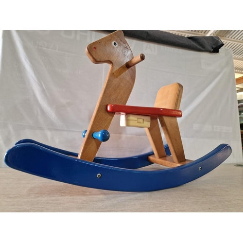 80 - Solid Wood Babies Rocking Horse with Music / Horse Sounds * Basic Test & Working *