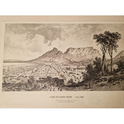 769 - Print of 1886 Map of Africa by Furne Jouett & Co, Together with Reprint of 1865 Cape of Good Hope Pa... 