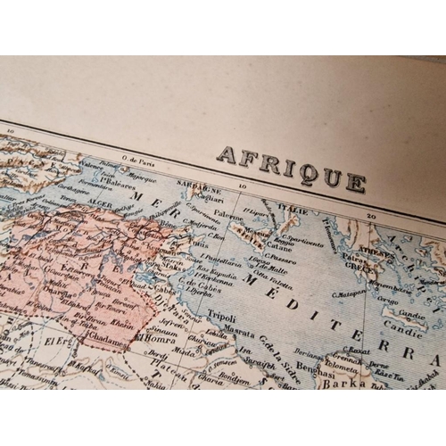 769 - Print of 1886 Map of Africa by Furne Jouett & Co, Together with Reprint of 1865 Cape of Good Hope Pa... 