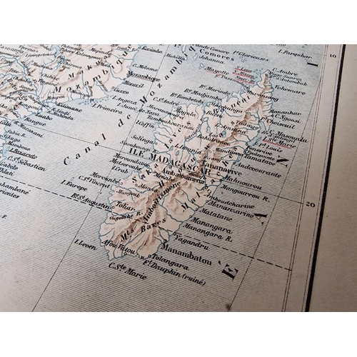 769 - Print of 1886 Map of Africa by Furne Jouett & Co, Together with Reprint of 1865 Cape of Good Hope Pa... 