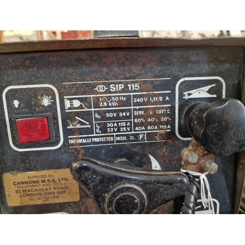 15B - SIP115 Arc Welder, with Qty of Welding Rods, * Basic Test and Working *