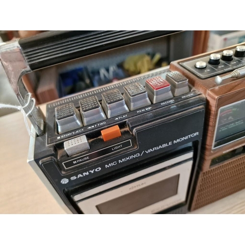 33C - Sanyo 'Stereocast' Radio and Cassette Player, (Model: M 2480WK), * Basic Test and Only Radio Working... 