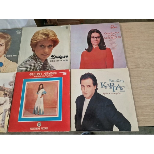 84B - Collection of 12 x Greek LP Vinyl Records (see multiple photos for artists and titles), (12)