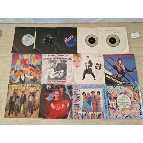84D - Collection of 13 x 45rpm Single Vinyl Records (see multiple photos for artists and titles), (13)