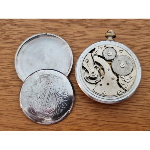 149 - 2 x Vintage Pocket Watches; French 'P. Moser' White Metal, Manual Wind, Lever Set, (Running When Lot... 