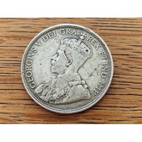 159 - Cyprus Silver Coin; 1913 King George V Eighteen Piastre, (29.8mm, 11.31g, .925 Sterling Silver), F/V... 